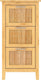Eisl bamboe wastafel onderkast - bad bamboeonderkast - duurzaam - (b x h x d) ca. 42 x 82 x 30 cm