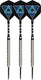 Faver dartpijlenset 85% tungsten - complete set - zwart – 22 gram - 6 flights
