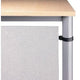 Bach achterwand hammerer vhr16 s aluminium 155x35cm zilver
