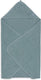 Jollein - badcape badstof 100x100cm - baby handdoek met badcape, omslagdoek, badponcho - sea green