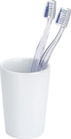 Wenko 1064995 - tandenborstelbeker coni keramiek wit | 4 stuks