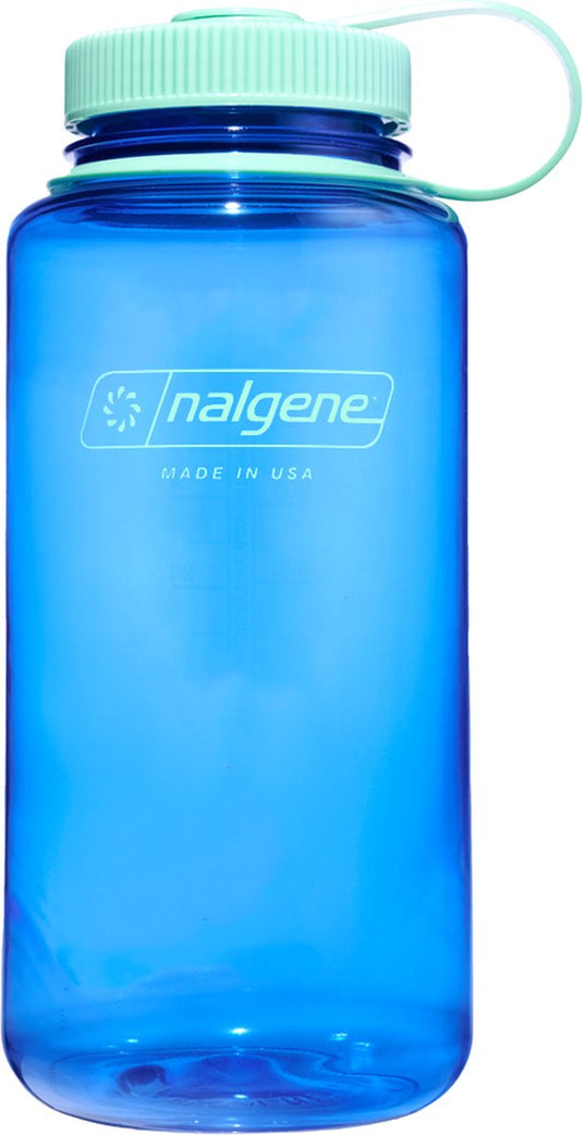 Nalgene - wide mouth bottle - drinkfles - waterfles - lekvrij - 1000ml - bpa free - sustain - cornflower blue