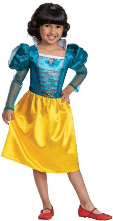 Disguise disney - snow white live action, sneeuwwitje live acton jurk basic plus, maat m (7-8 jaar)