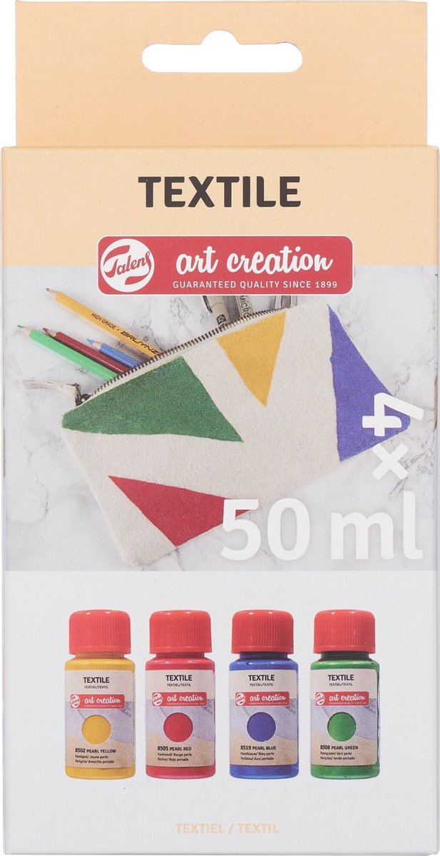 Afbeelding laden in galerijviewer, Talens art creation textielverf parel 4x50ml
