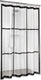 Sealskin brix douchegordijn 180x200 cm - peva - transparant zwart