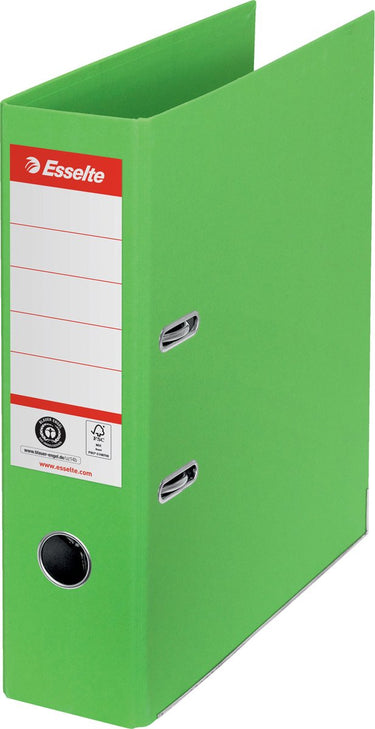 Esselte no. 1 ordner a4 - rugbreedte van 75mm - 100% gerecycled karton - groen