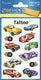 Avery tattoo etiket z-design kids - pakje a 1 vel auto's