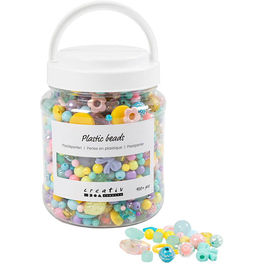 Creativ company https: www.cchobby.nl plastic-kralen-d-5-35-mm-gatgrootte-1-8-mm-ca-900-stuk-diverse-kleuren-700-ml-1-doosje