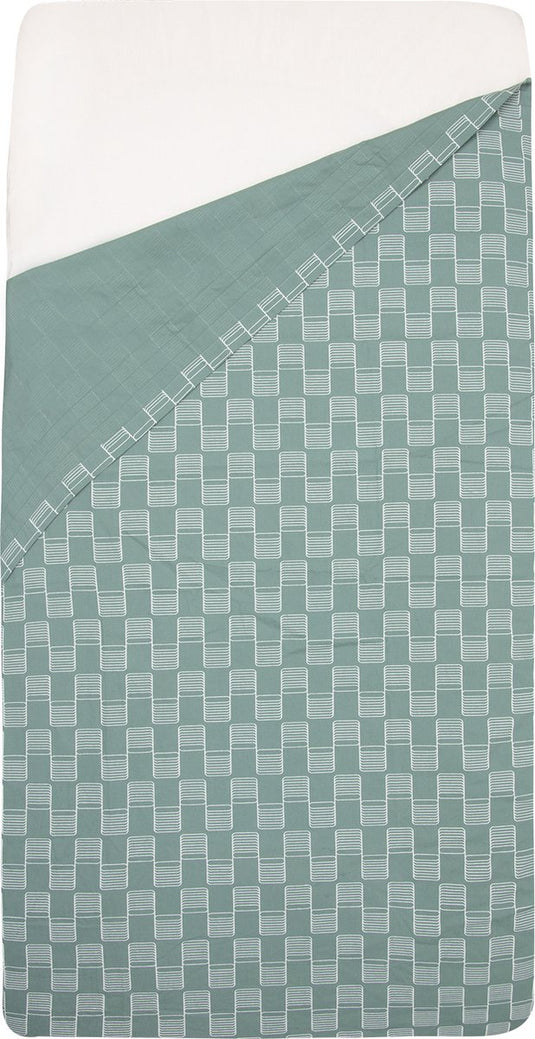 Witlof for kids tuck-inn laken placket 40 x 80cm sticky stripes