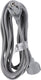 Q-link verlengsnoer - randaarde - plat - 3 x 1.5 mmâ² - 5 m - textiel - zilver