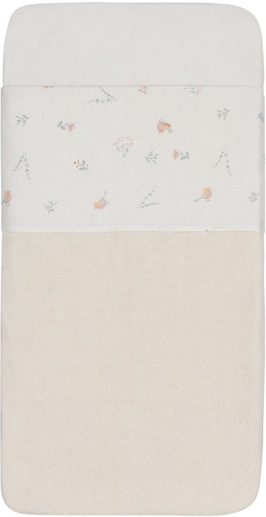 Jollein - baby laken wieg - 75x100cm - babybed - katoen - lovely birds