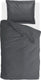 Walra dekbedovertrek vintage satin - 140x220 - 100% katoen - antraciet