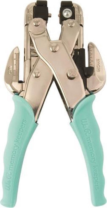 We r memory keepers - crop-a-dile teal - perforatietang