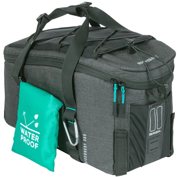 Load image into Gallery viewer, Basil Discovery 365D Bagagedragertas M - Zwart, waterafstotend, 9L, unisex, sportief
