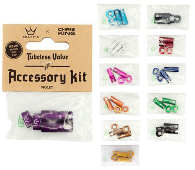 Load image into Gallery viewer, Peaty's chris king mk2 tubeless valve accessory kit
