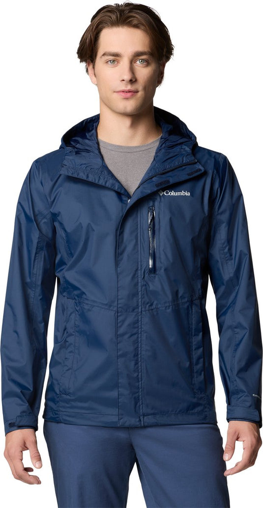 Columbia pouring adventure™ iii jacket heren outdoorjas - blue - maat s