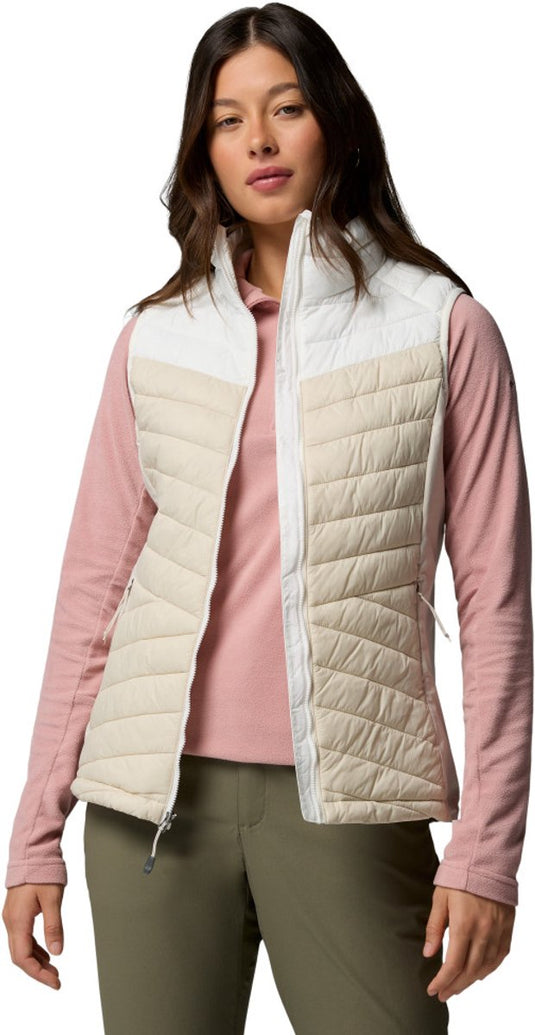 Columbia powder pass™ iii hybrid vest dames outdoorbodywarmer - dark stone, sea salt