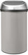 Brabantia touch bin prullenbak - 60 liter - soft grey matt steel deksel