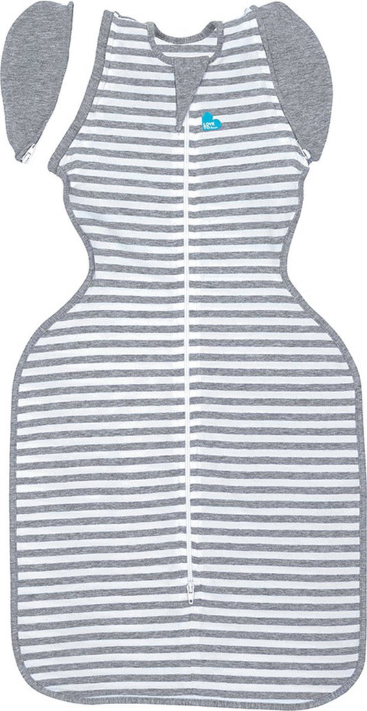 Love to dream ™ babyslaapzak swaddle up™ - inbakeren afbouwen - baby 3-6 maanden - 6 - 8,5 kg - all season - grijs