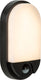 Lucide hups ir - wandlamp binnen buiten - led - 1x10w 3000k - ip54 - beweging dag nacht sensor - zwart