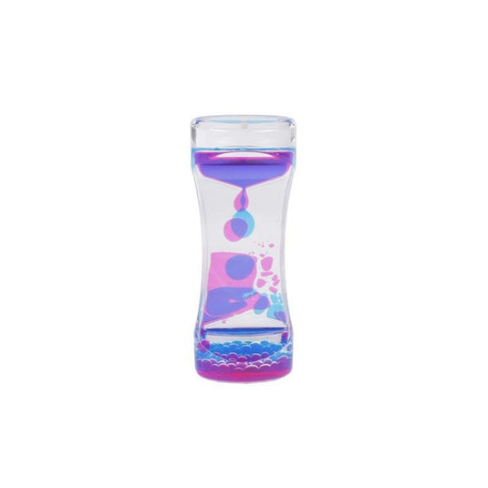 Bewegende lava bubbles zandloper fidget 14cm