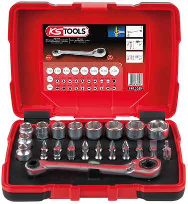 Ks tools dopsleutel set bit-rate 31tlg.