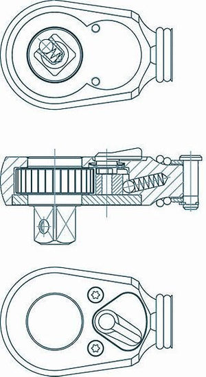 Hazet knarrenrad repair set f.863s