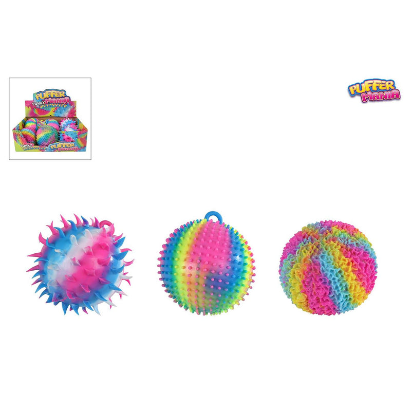 Load image into Gallery viewer, Pufferbal funky mania rainbow 18cm
