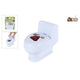 Poo toilet met drol waterspuitend 10cm