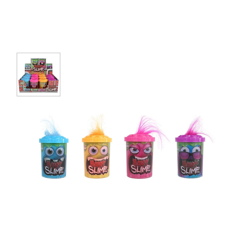 Load image into Gallery viewer, Slime harige monsters 100gram 4ass 8cm
