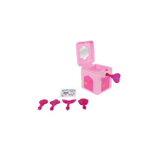 Verrassingsdoosje roze 5 sleutels - 5x5x5cm