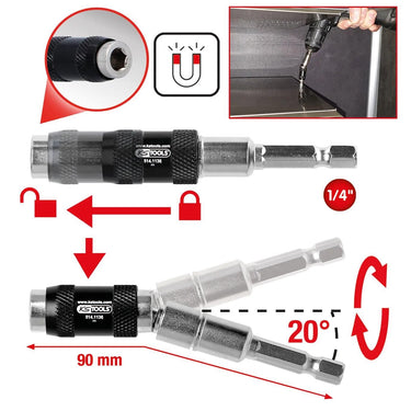 Ks tools bithouder magn. quick-release bit h 1 4 m.joint