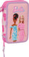 Barbie gevuld etui, heart - 28 st. - 19,5 x 12,5 x 4 cm - polyester