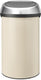 Brabantia touch bin prullenbak - 60 liter - soft beige matt steel deksel