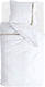 Walra dekbedovertrek timeless chic - 140x220 - 100% katoen (bci) - wit
