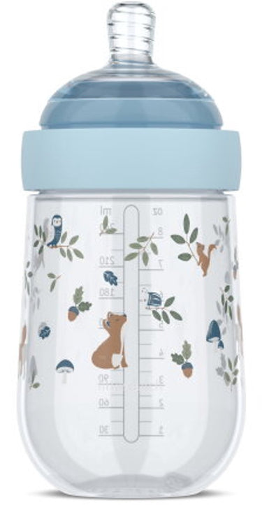 Mepal mio babyfles little dutch - 240 ml - anti-koliek - spiraalontwerp voorkomt verstopping - siliconen van medische kwaliteit - forest friends