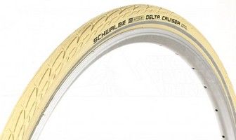 Schwalbe tire 28x1.40 (37-622) delta cruiser plus cream reflex