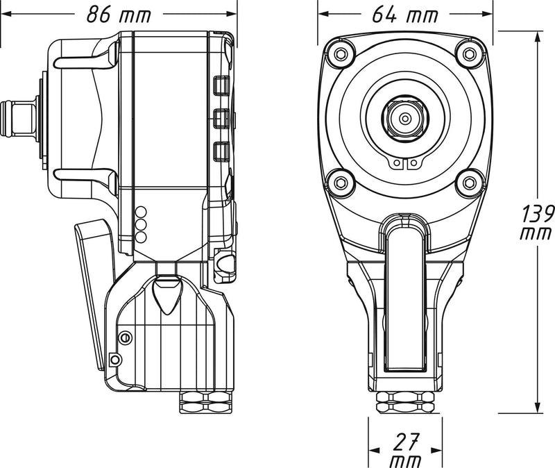 Load image into Gallery viewer, Hazet schlagschrauber 9012ptt impact screwdriver 1 2 twin turbo 550nm
