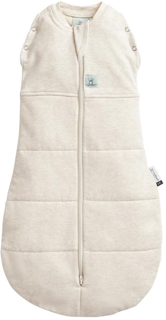 Ergopouch cocoon inbaker slaapzak - 2,5 tog - slaapzak baby - inbakerslaapzak - slaapzakken- 6-12 md - oatmeal marle