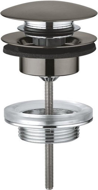 Grohe afvoergarnituur push open brushed hard graphite