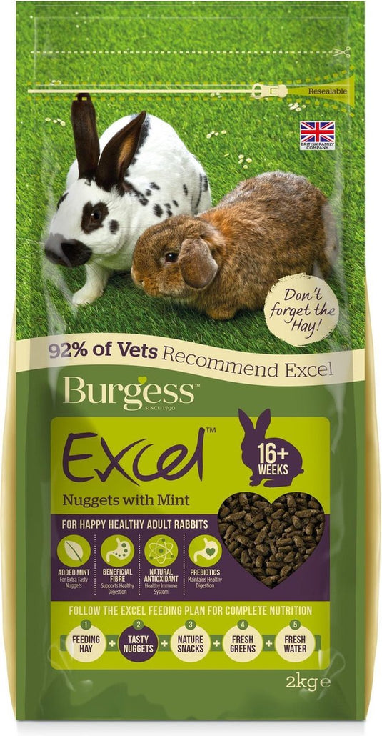 Burgess excel rabbit adult konijnenvoer 10 kg