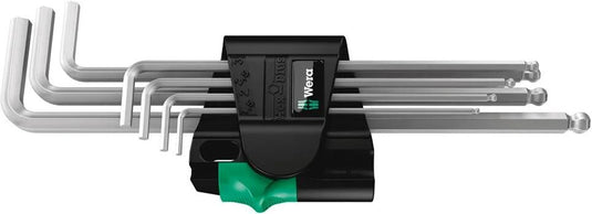 Wera winkelstiftschlüsselsatz 950 7 angular shaft magnetic hexagon socket, 7 pc