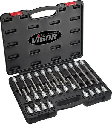 Vigor steckschlüsselsatz screwdriver insert sort. 26tlg. 1 2