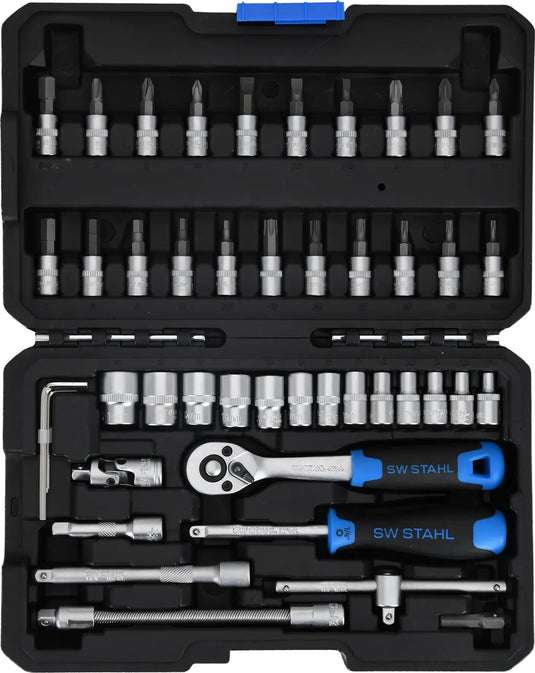 Sw stahl steckschlüsselsatz 07748l socket wrench set 1 4 bw-steel, 48-piece