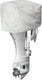 Proplus buitenboordmotorhoes - geschikt voor 25-50pk buitenboordmotoren - 76 x 39 x 41 cm – afdekhoes - beschermhoes - 600d polyester - uv-gestabiliseerde bootmotor hoes - geschikt voor zeewater - lichtgrijs