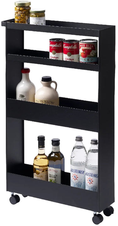 Yamazaki keukentrolley 4 niveaus - tower - zwart