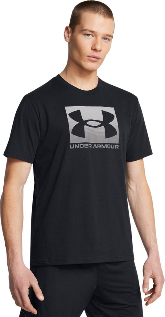 Under armour ua m boxed sports updated ss-blk heren sportshirt - zwart - graphite