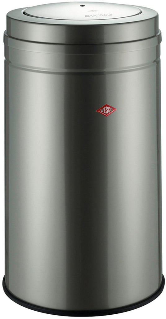 Wesco big swing vuilnisbak | 120 liter | metaal - nieuwzilver | prullenbak - made in germany