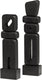 Woood elon sculptuur ornamenten - hout - zwart - set van 2