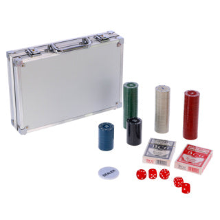 Osa private label pokerset in koffer 200 delig met 2 decks speelkaarten en fiches